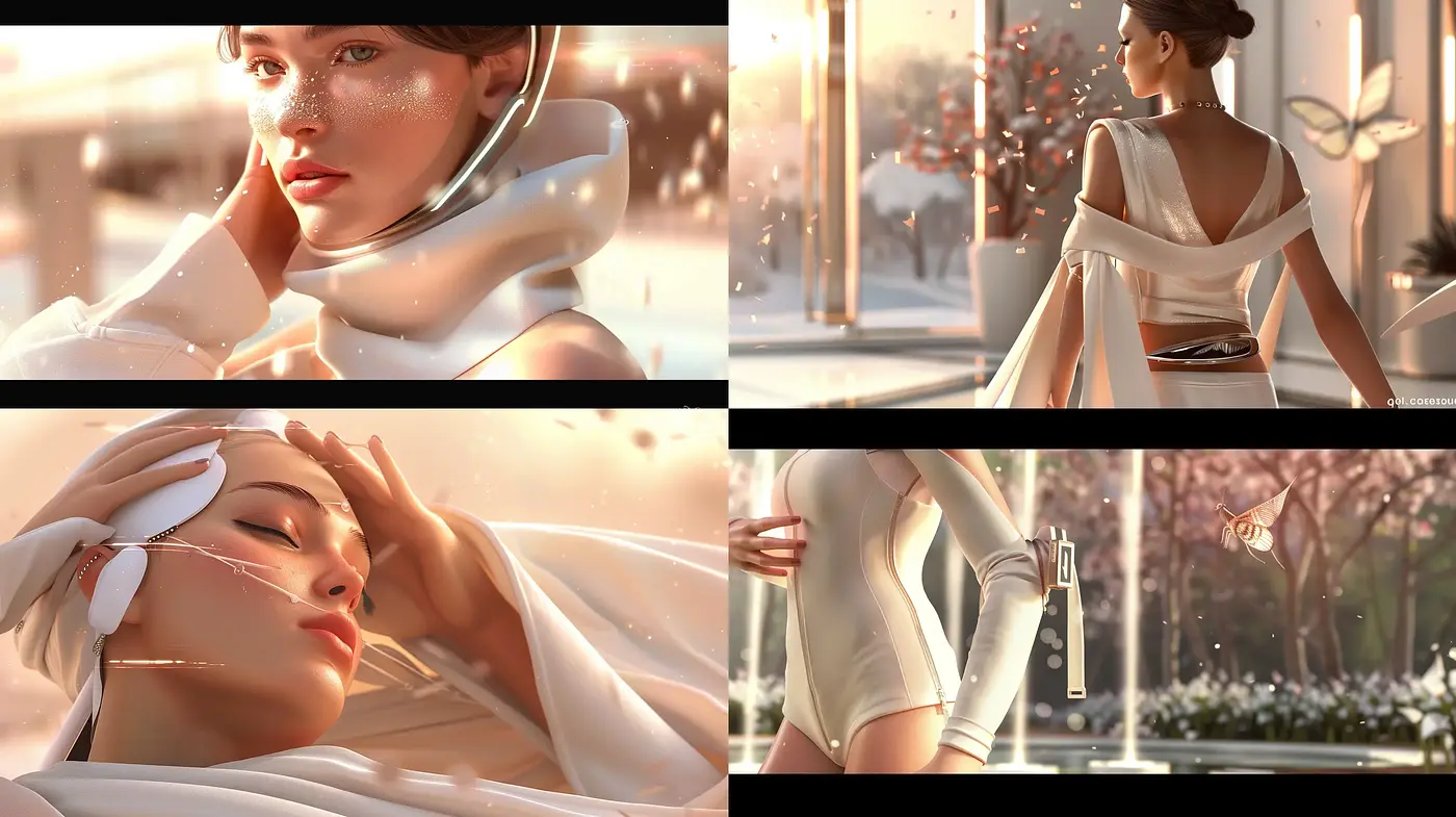 Luminous Elegance in Contemporary Serenity - Midjourney sref style