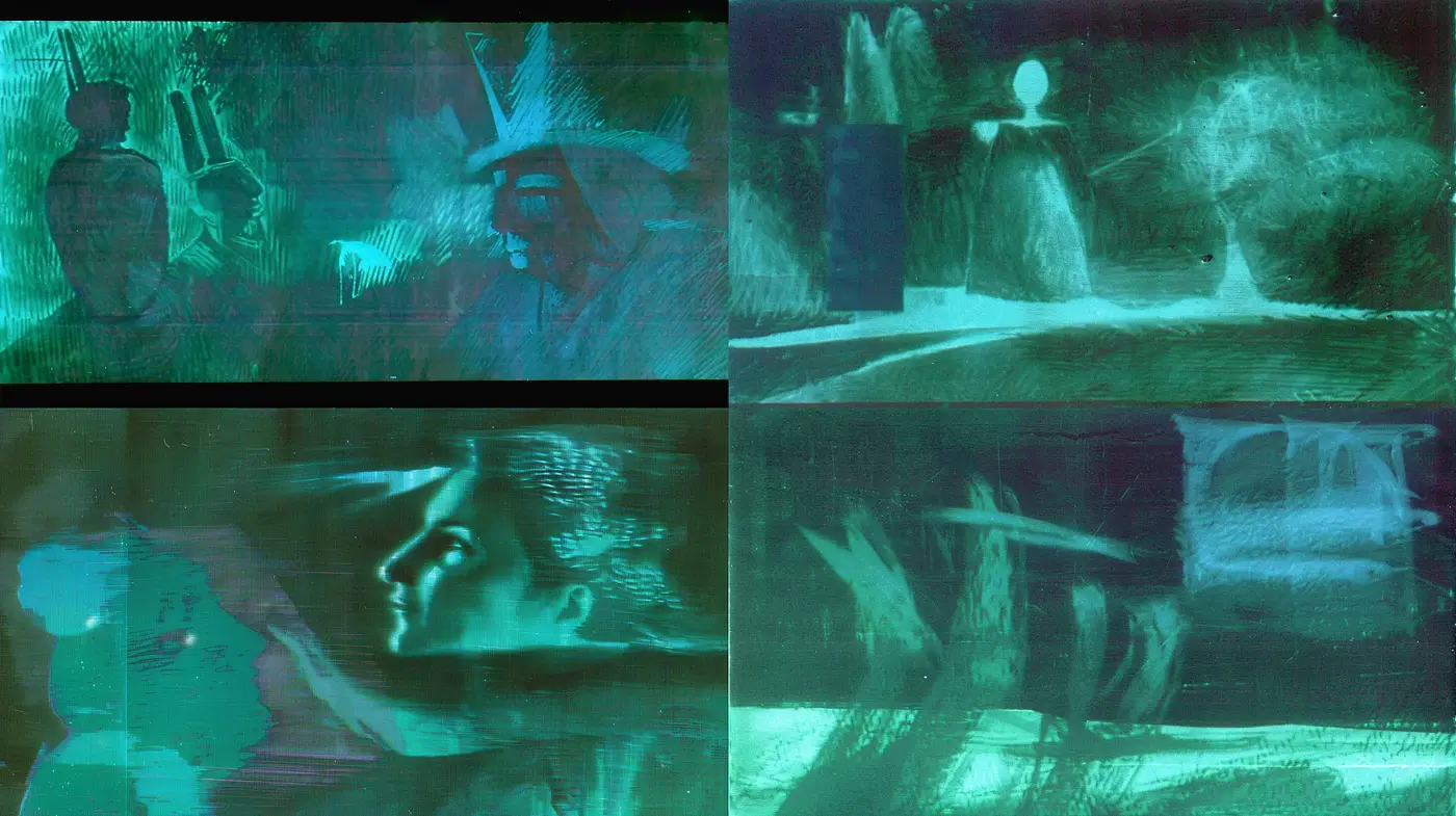 Ethereal Aquatic Dreamscape in Monochromatic Teal - Midjourney sref style
