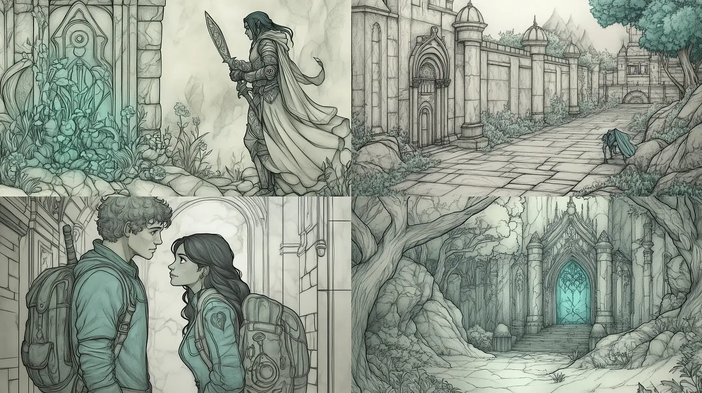 Enchanted Elegance of Fantasy Realism with a Storybook Infusion - Midjourney sref style
