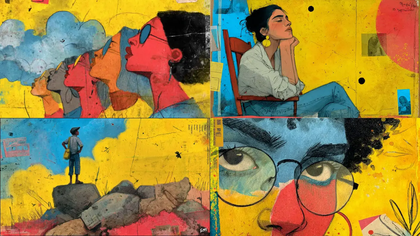 Vivid and Expressive Art Infused with Contemporary Influences - Midjourney sref style