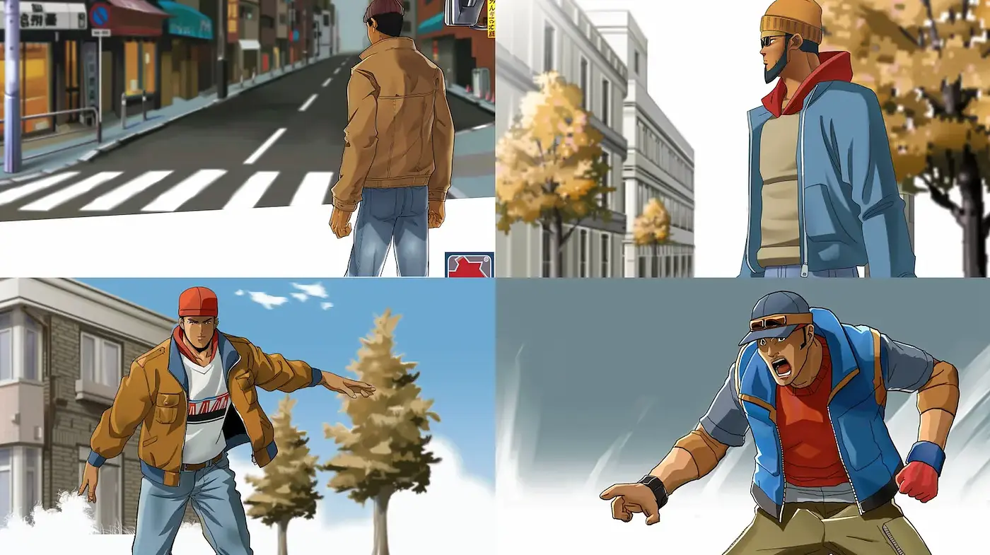Dynamic Urban Illustrations with a Contemporary Edge - Midjourney sref style