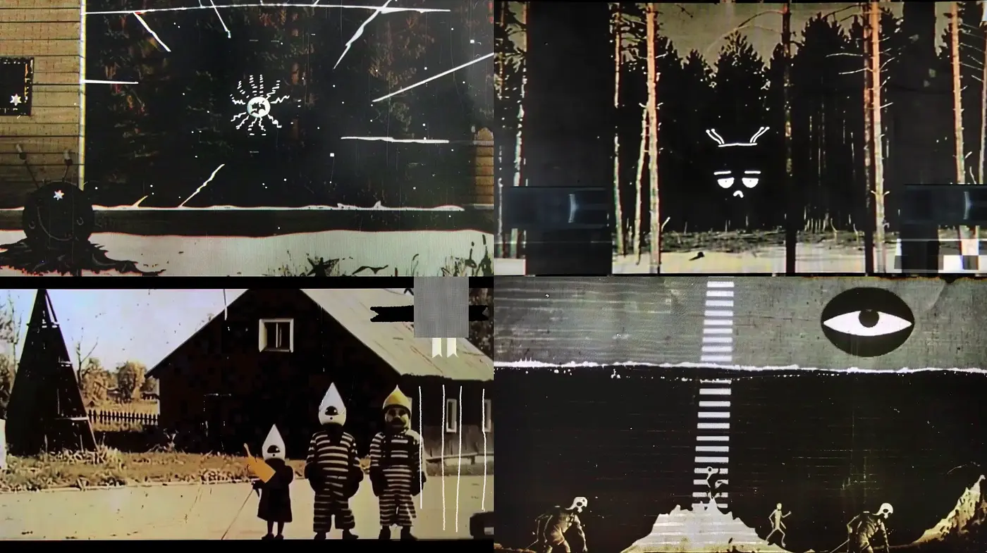 Surreal Nostalgia in Textured Analogue - Midjourney sref style