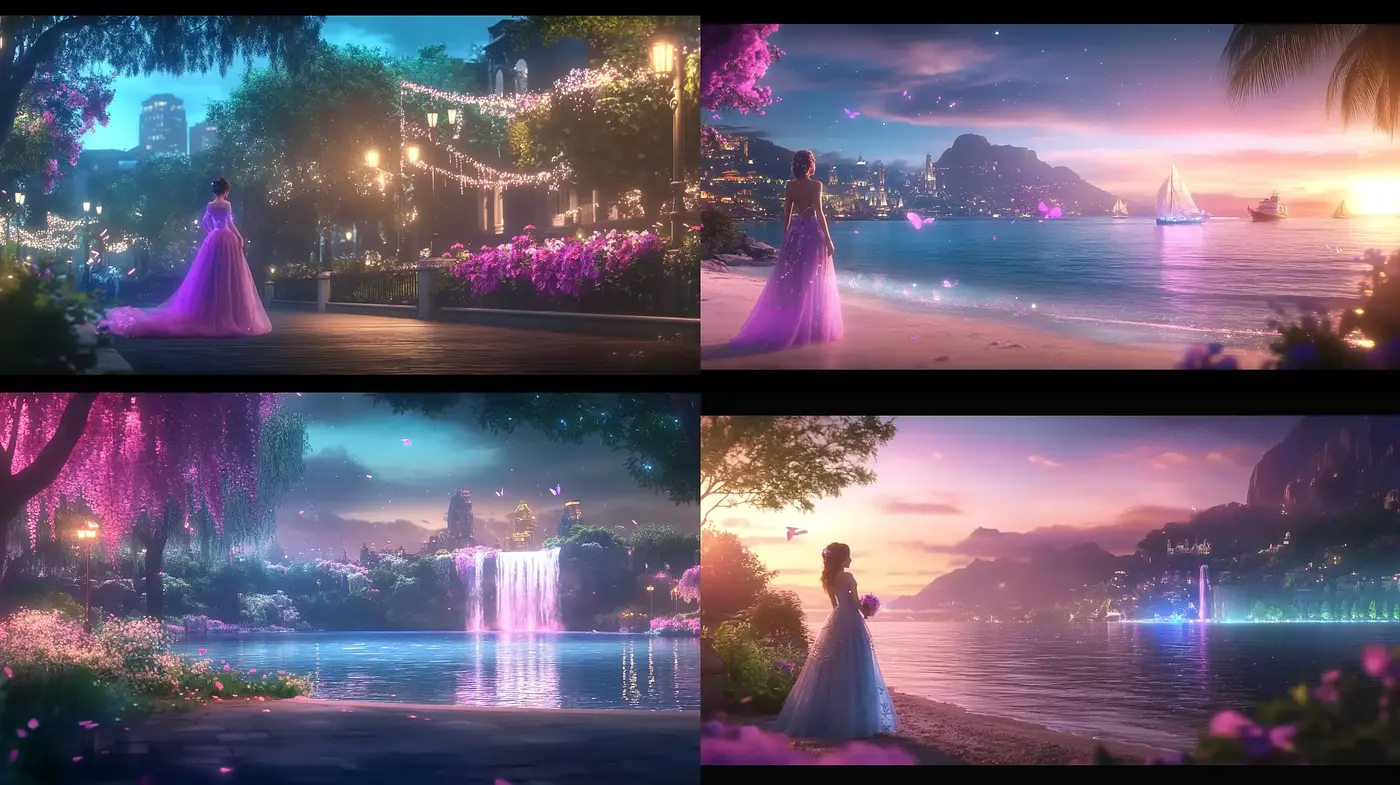 Ethereal Twilight Elegance: A Dreamlike Hues and Soft Illuminations Series - Midjourney sref style