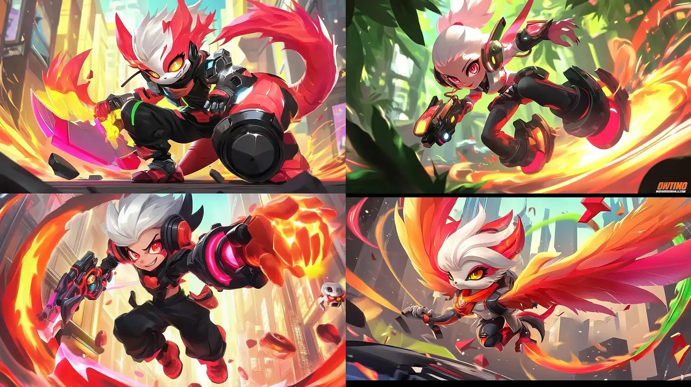 Dynamic Anime-Inspired Action Blaze - Midjourney sref style
