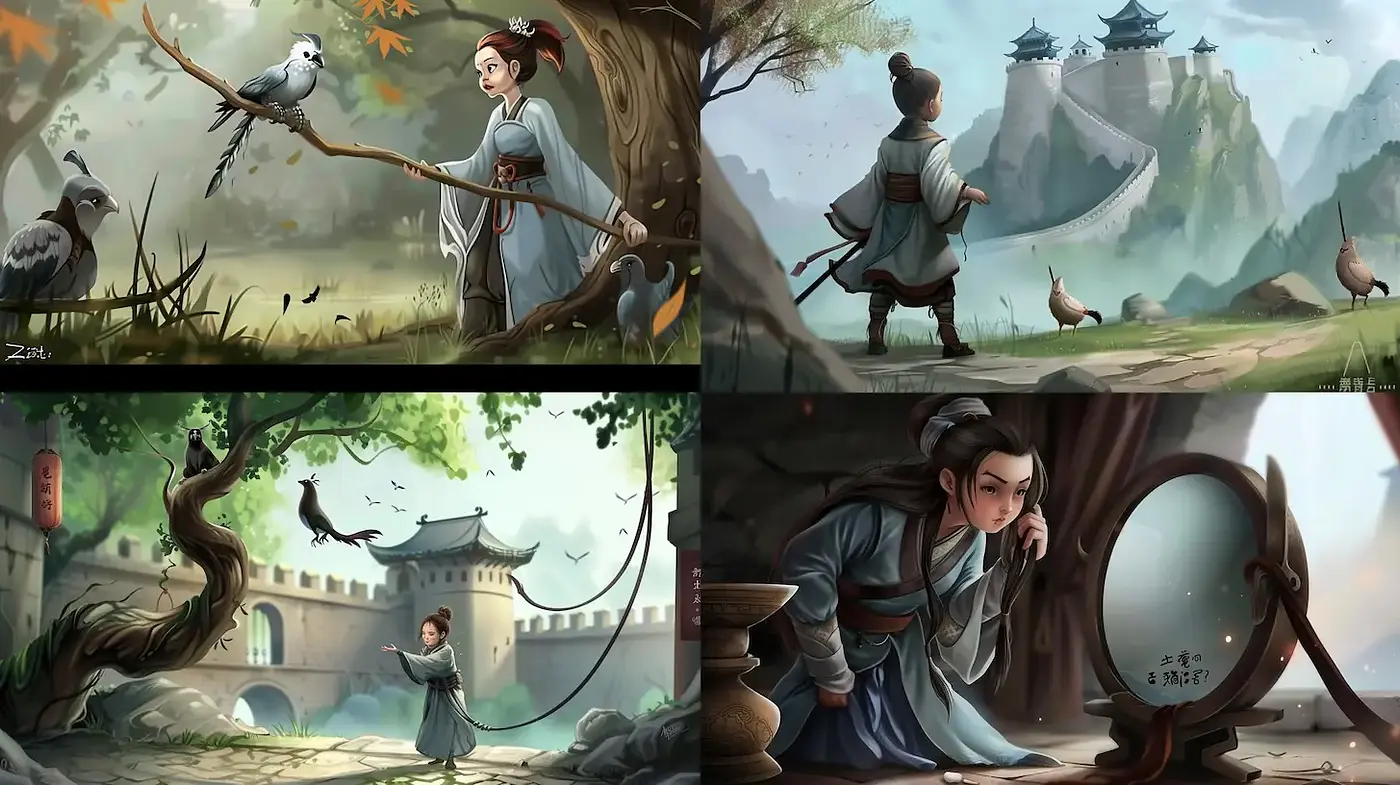 Consistently Captivating Fantasy Style with Historical Influences - Midjourney sref style