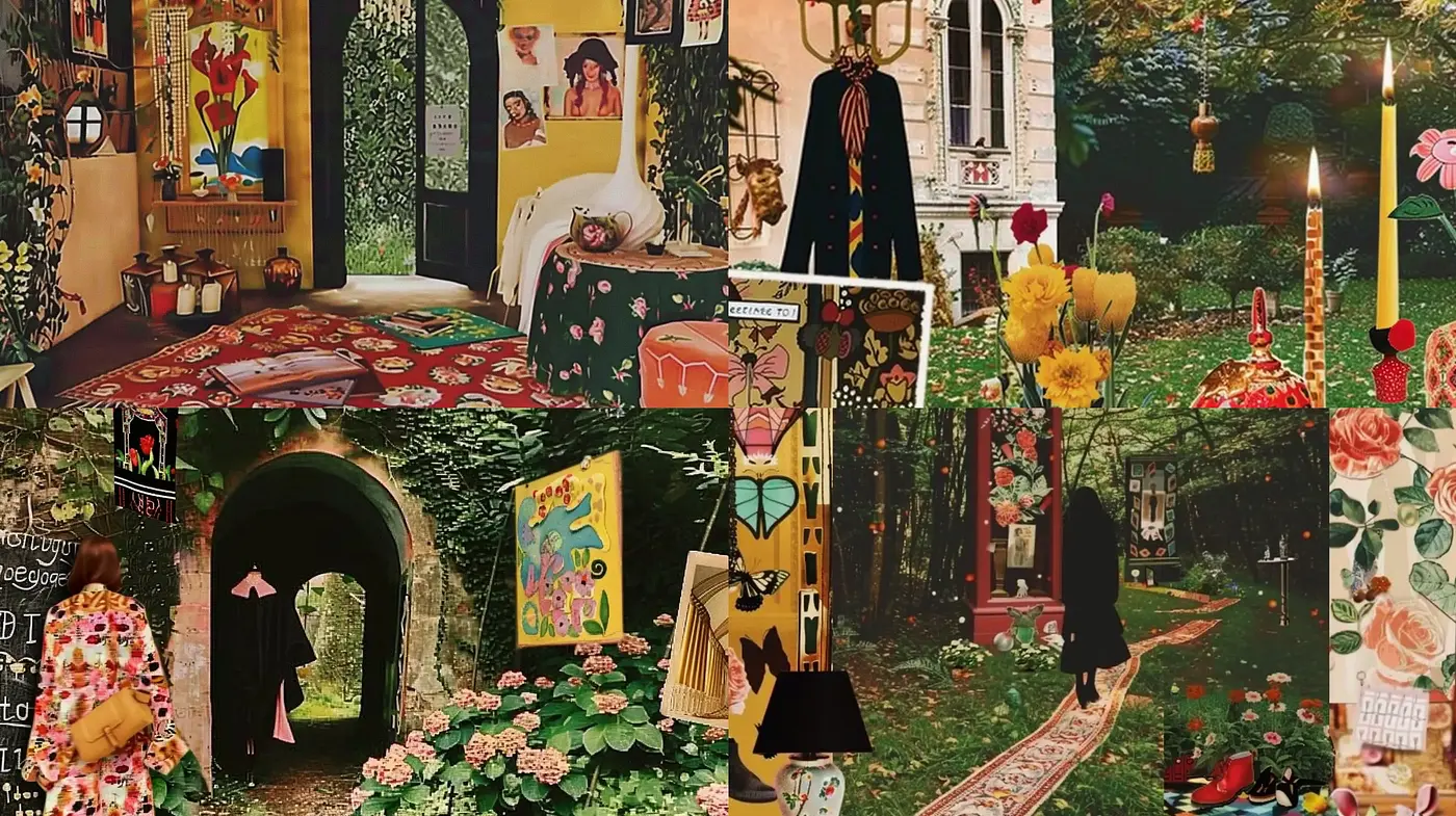 Enigmatic Garden of Whimsical Delights - Midjourney sref style