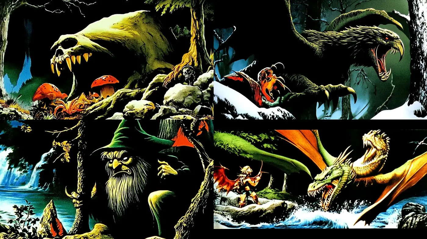 Lush and Vivid Fantasy Artscapes - Midjourney sref style