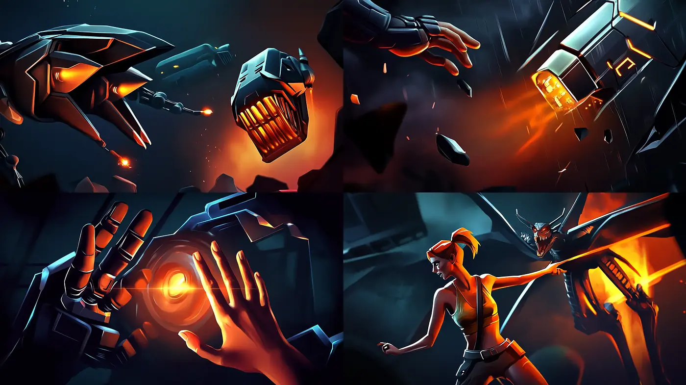 Futuristic Noir: A Symbiosis of Technology and Shadow - Midjourney sref style