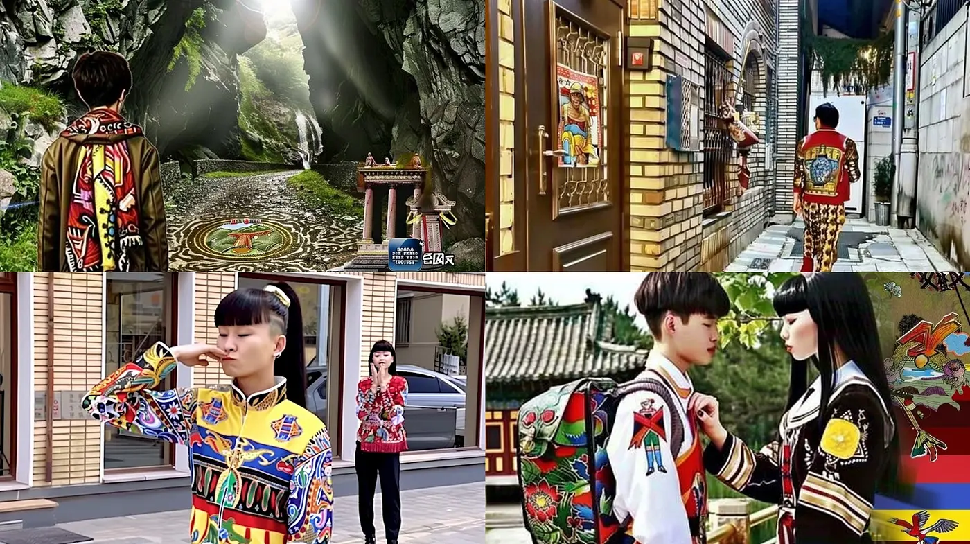 Eclectic Fusion of Modern Vibrancy with Traditional Detail - Midjourney sref style