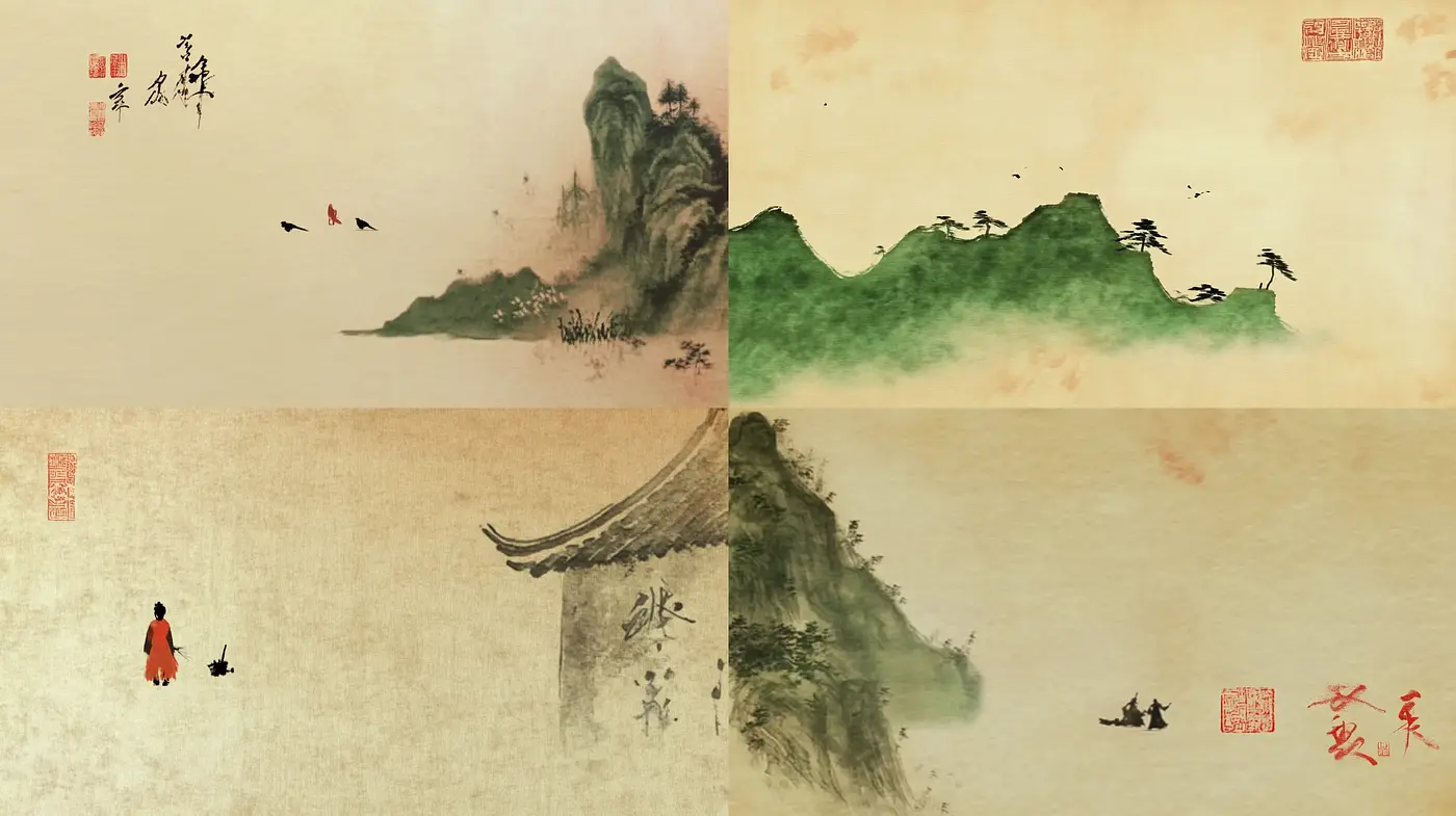 Ethereal Brushstrokes of Tranquility: A Homage to Classical Chinese Ink Wash - Midjourney sref style