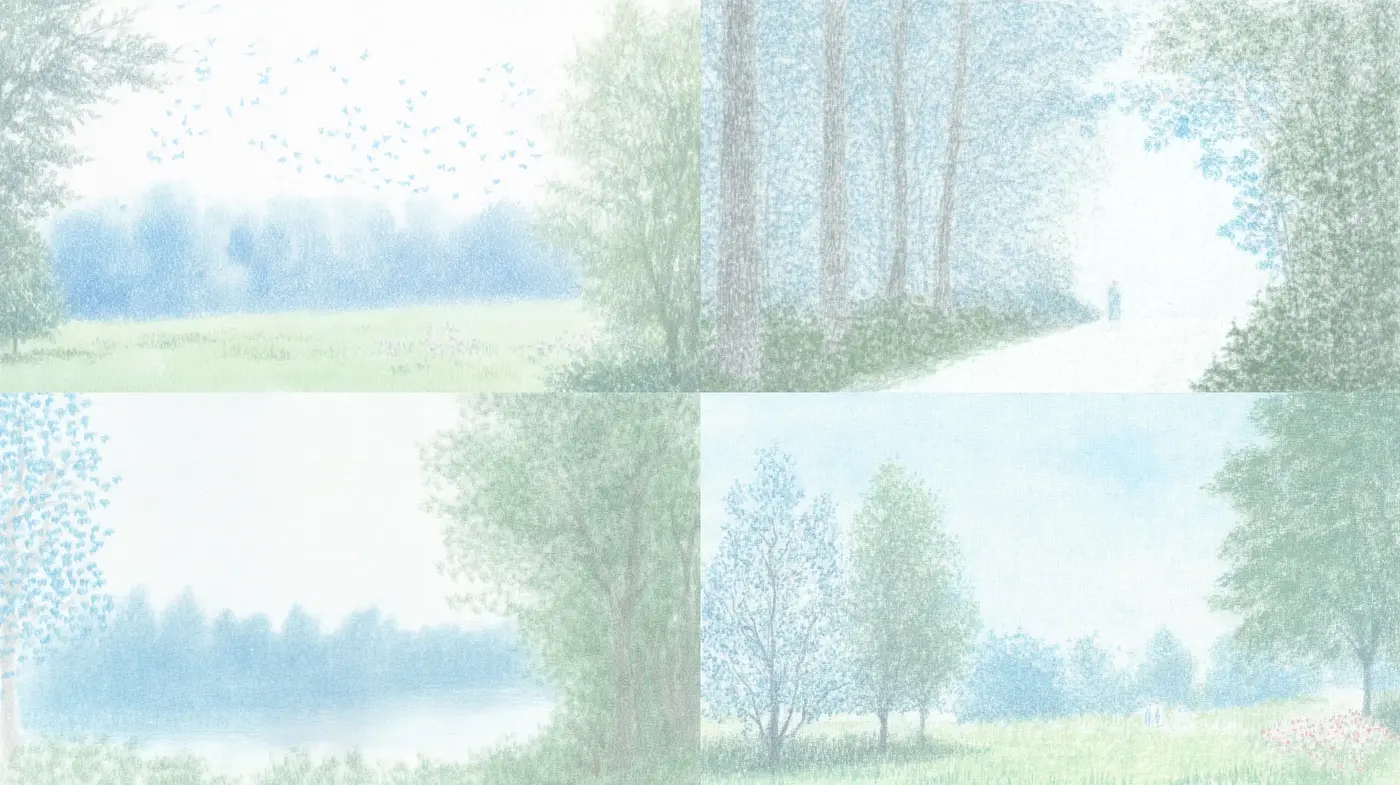 Ethereal Pastel Dreamscapes with Impressionistic Undertones - Midjourney sref style