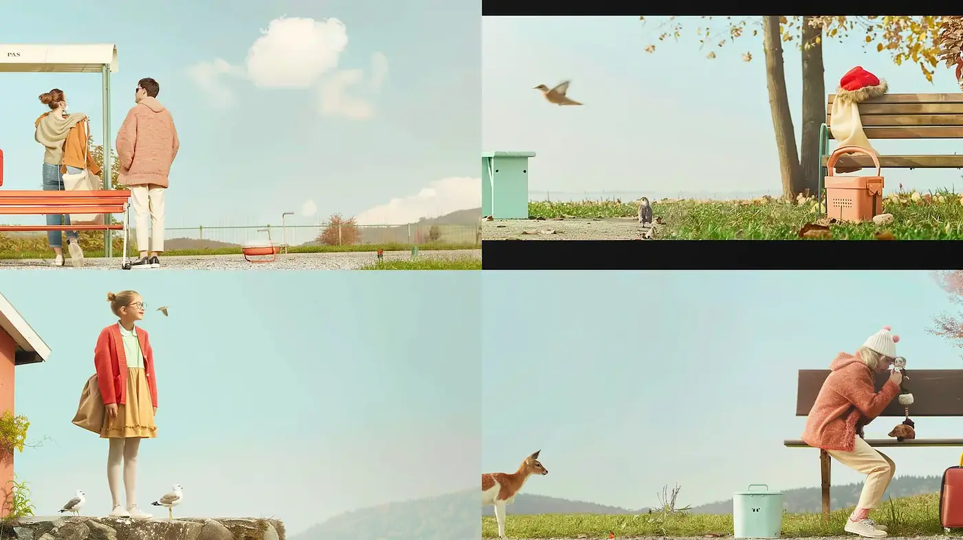 Whimsical and Nostalgic Visual Journey with a Retro Touch - Midjourney sref style