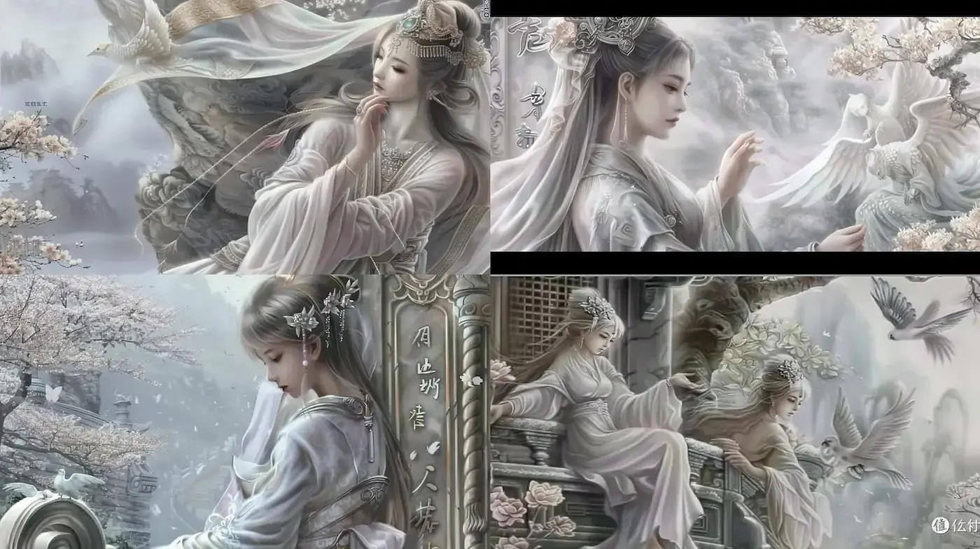 Ethereal Fantasy with Soft Textures and Cultural Undertones - Midjourney sref style