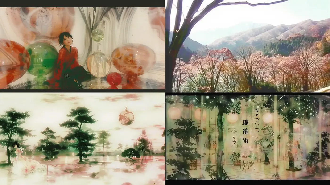 Ethereal Dreamscapes with a Touch of East Asian Aesthetic - Midjourney sref style