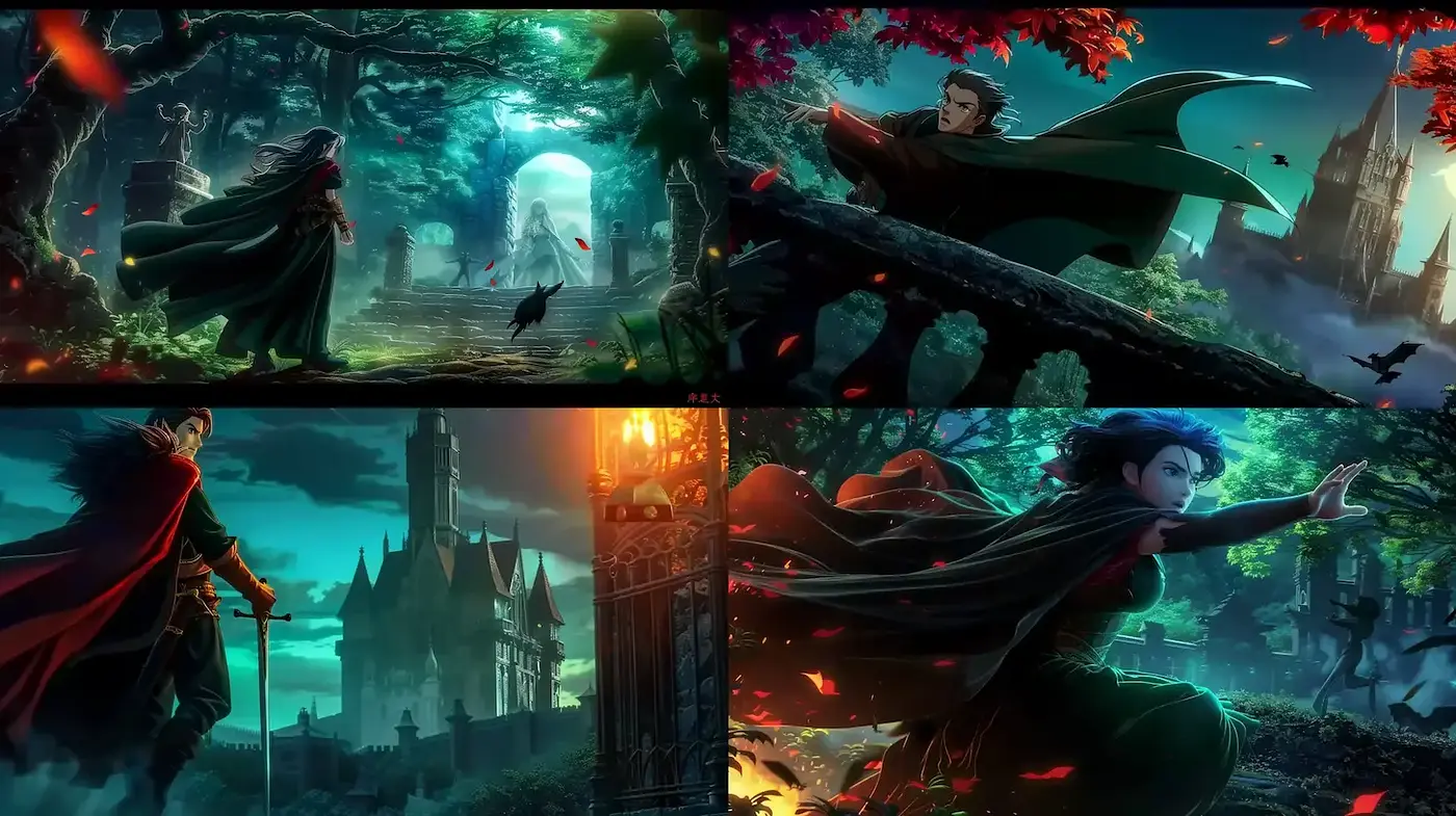 Dark Fantasy with Mystical Elements and Rich Textures - Midjourney sref style