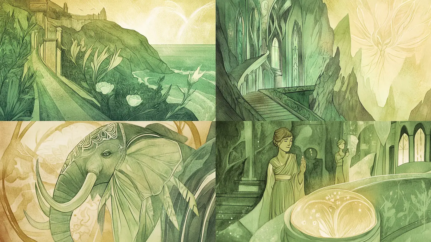 Ethereal Dreamscape in Tonal Harmony - Midjourney sref style