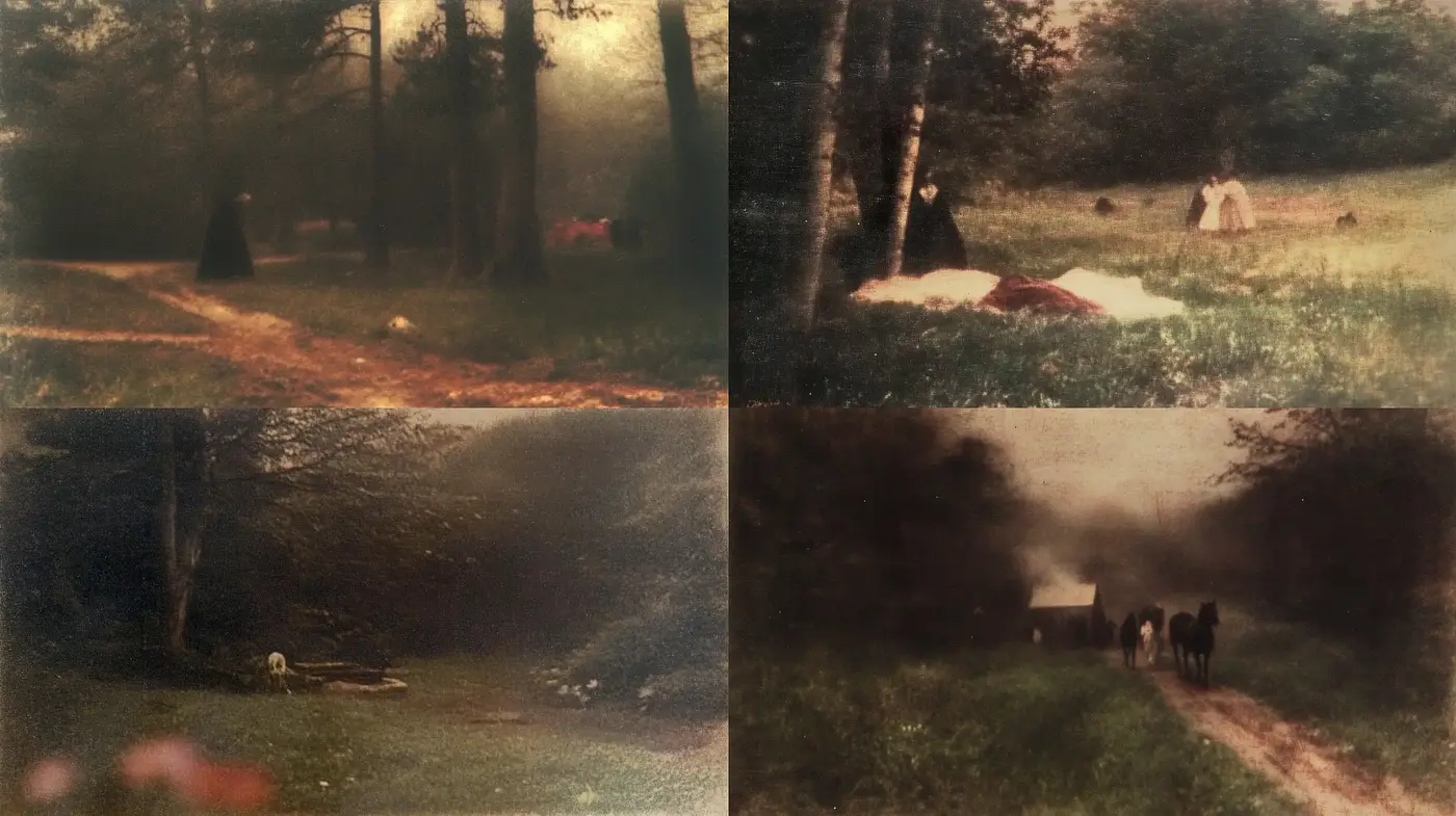 Misty Ethereal Landscapes with a Muted Earthy Palette - Midjourney sref style