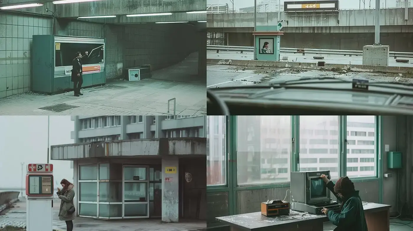 Desolate Urban Dreamscape: An Homage to Modern Solitude - Midjourney sref style