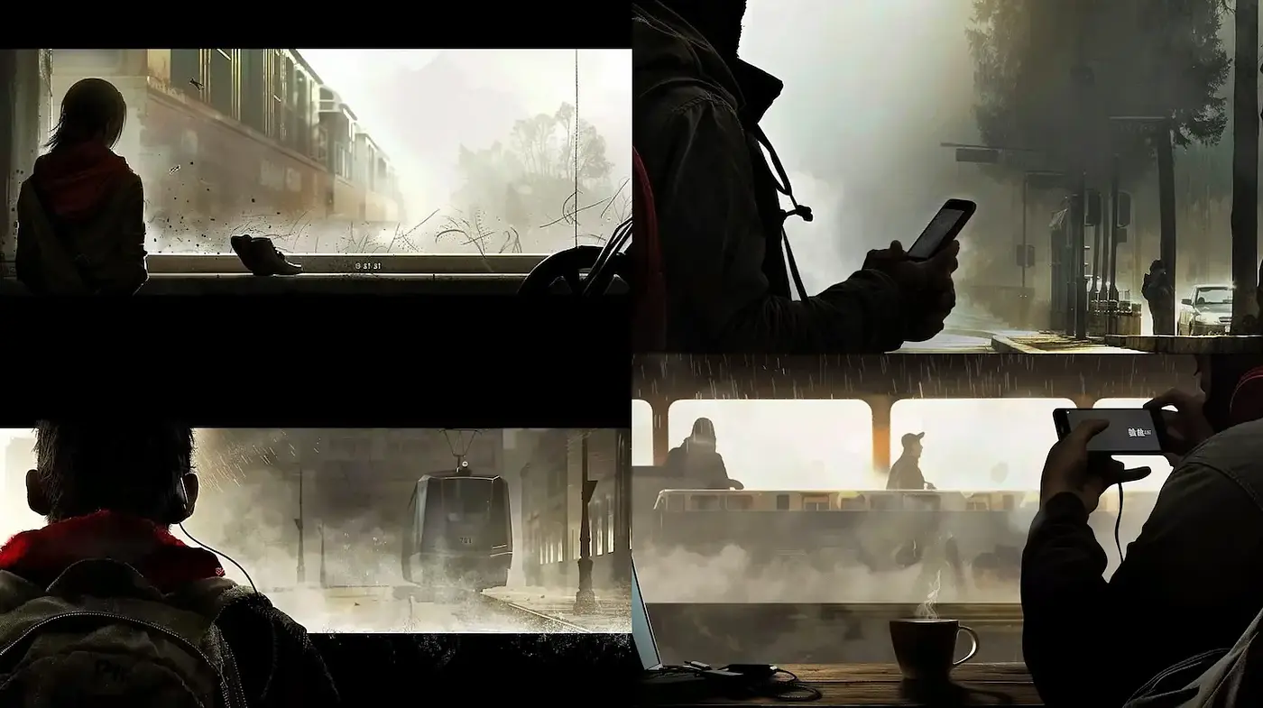 Atmospheric Urban Vignettes with Hint of Nostalgia - Midjourney sref style