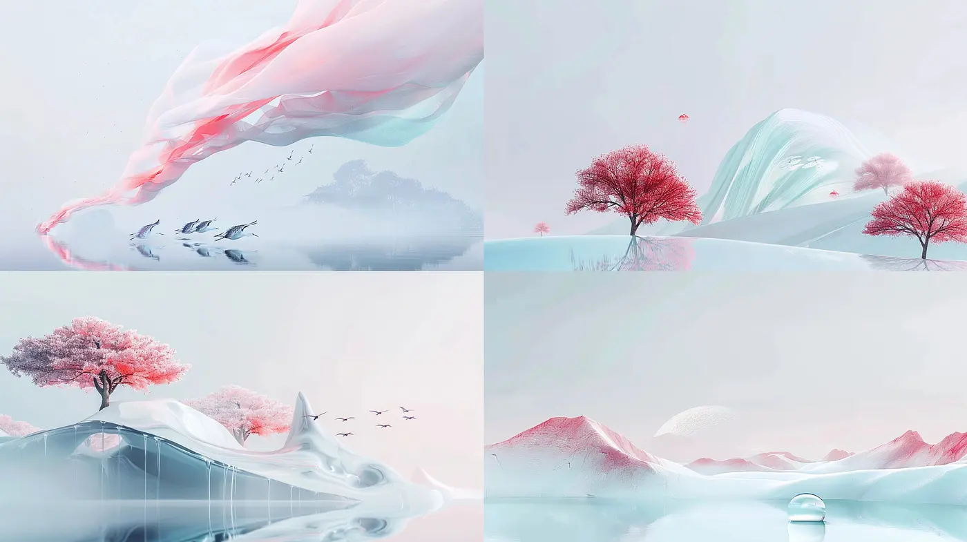 Ethereal Pastel Dreamscapes: A Fusion of Serenity and Softness - Midjourney sref style