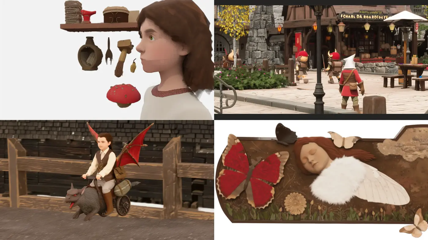 Rustic Charm with a Whimsical Storybook Appeal - Midjourney sref style