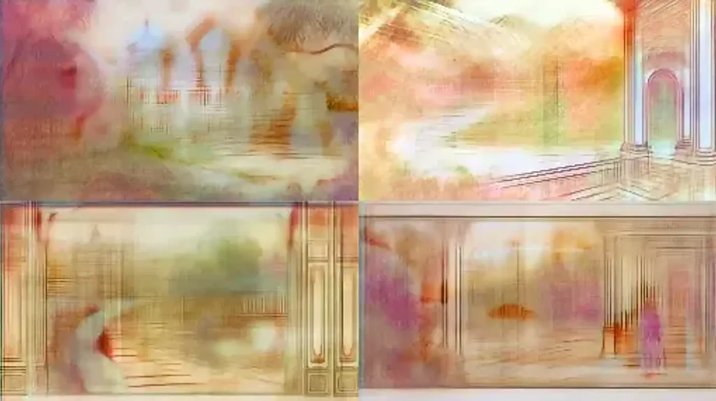 Ethereal Brushstrokes and Dreamy Pastel Hues Collection - Midjourney sref style