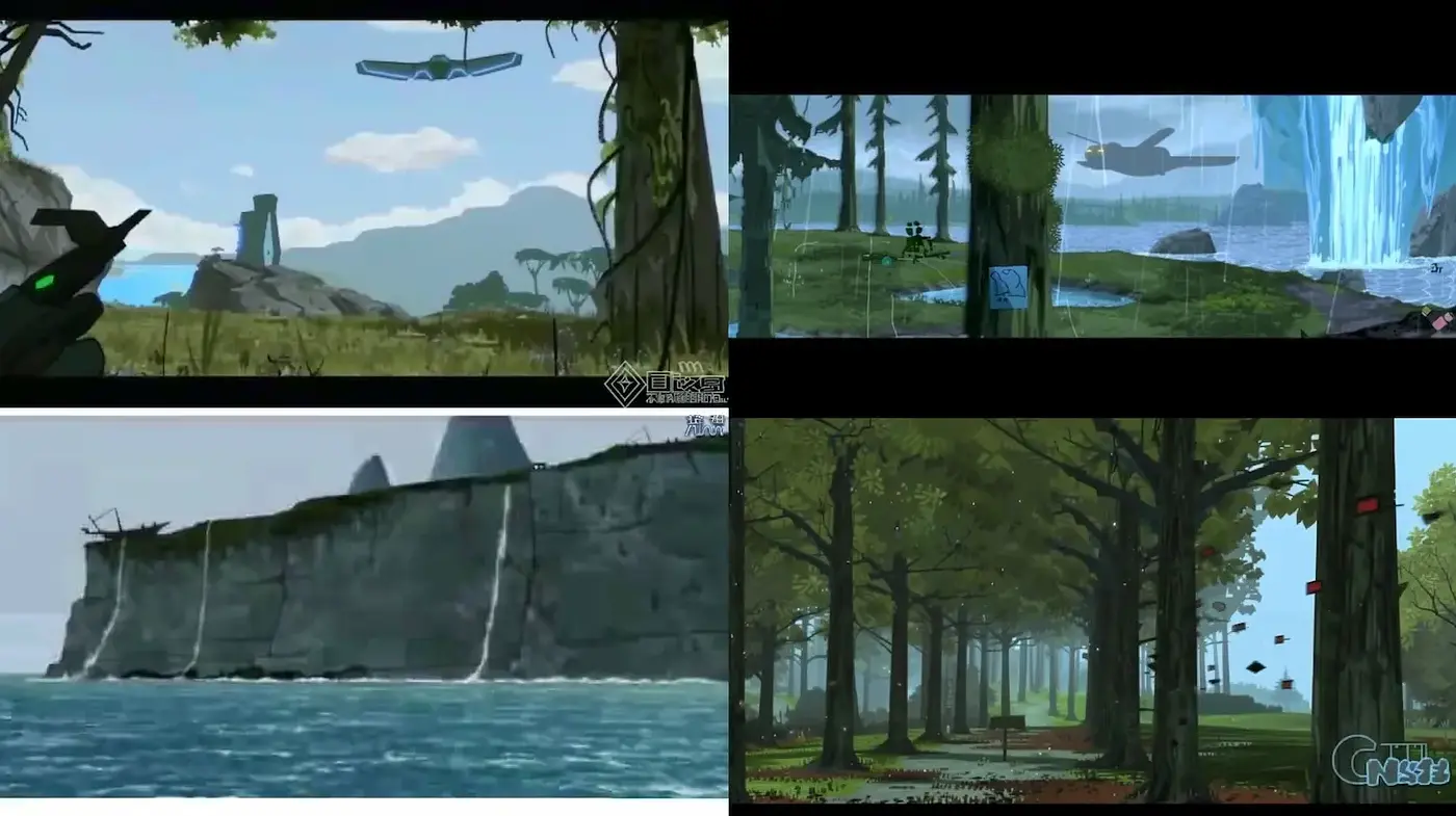 Tranquil and Mystical Landscapes with Consistent Artistic Elements - Midjourney sref style