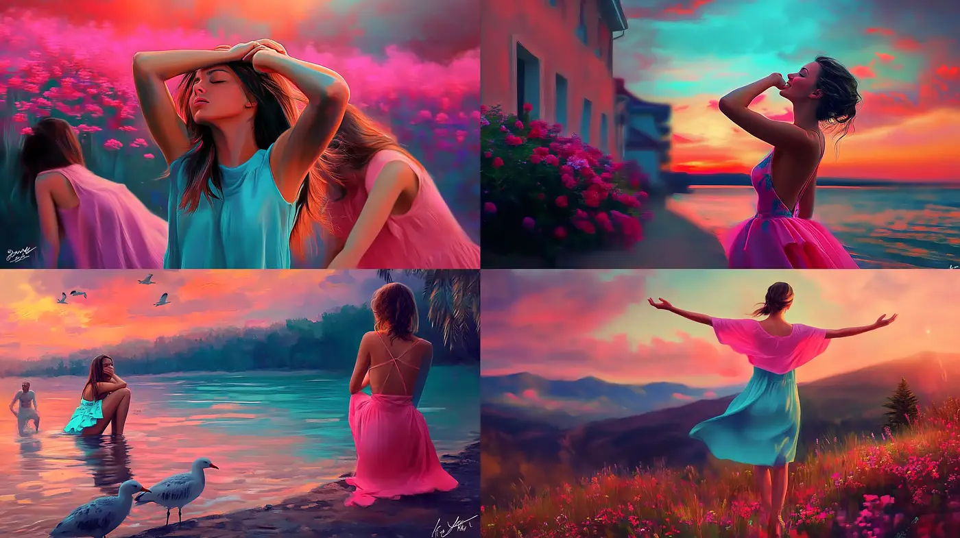 Serene Twilight Hues: A Homage to Pastel Skies and Dreamy Landscapes - Midjourney sref style