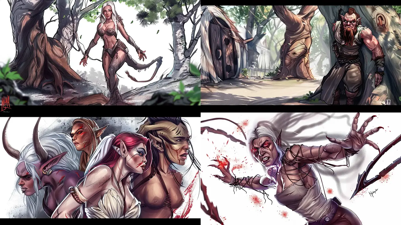 Fantastical Realism with Dynamic Expressivity and Earthy Tones - Midjourney sref style