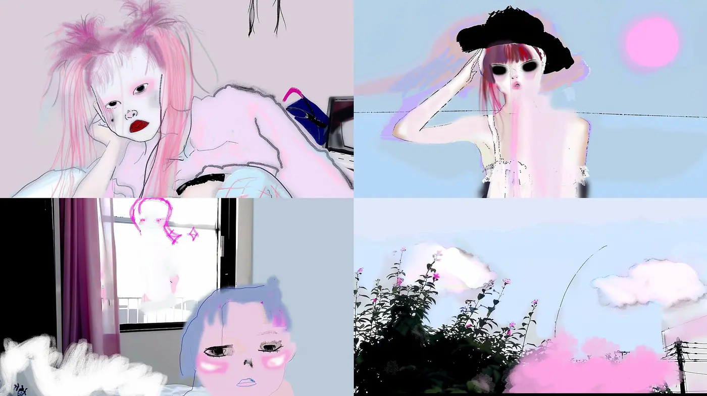 Ethereal Pastel Dreamscape: A Consistent Exercise in Surreal Digital Brushstrokes - Midjourney sref style