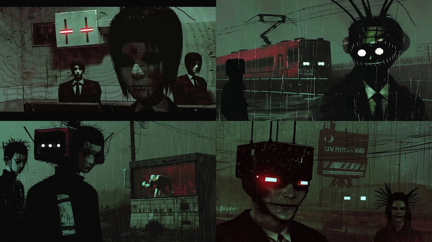Ambient Cyberpunk Dreamscape: A Homage to Dystopian Visions - Midjourney sref style