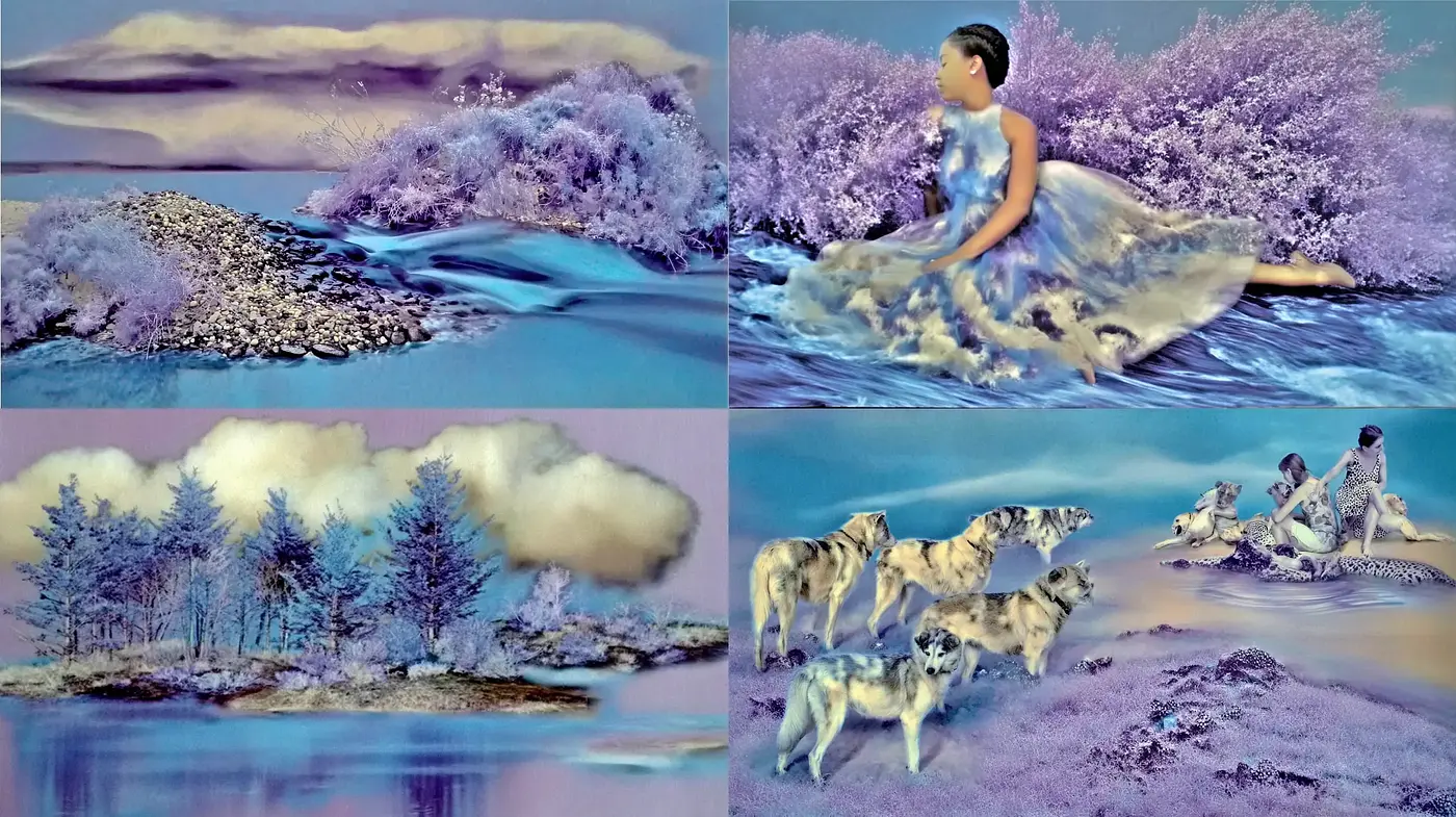 Ethereal Dreamlike Landscapes with a Surreal Touch - Midjourney sref style