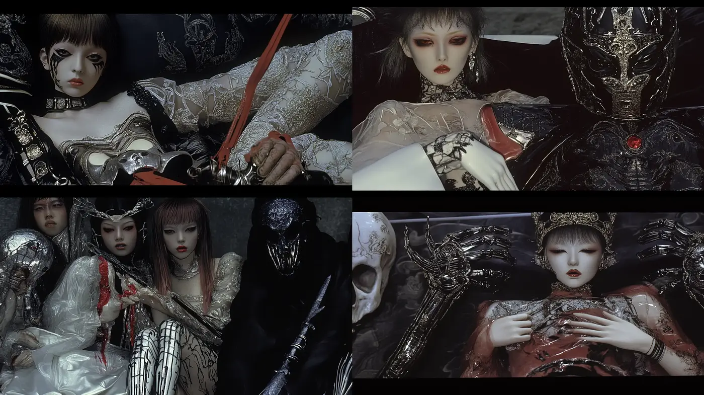 Gothic Elegance in Surreal Portraiture - Midjourney sref style