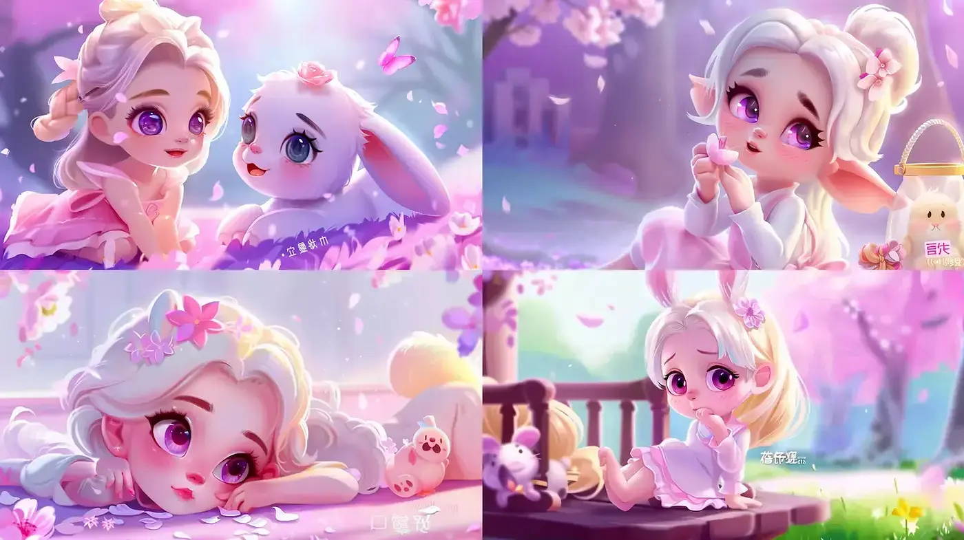 Charming and Whimsical Fantasy Art with Playful Characters - Midjourney sref style