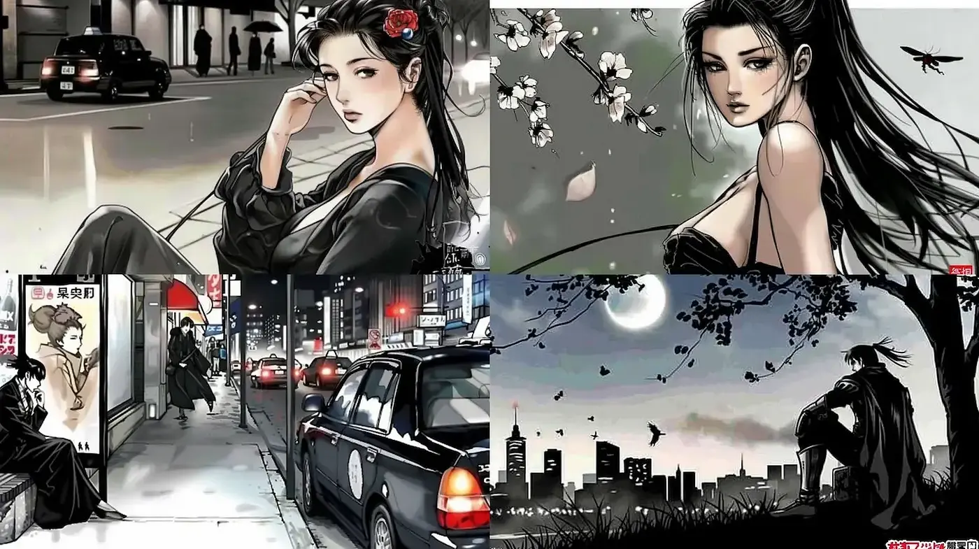 Elegant Urban Aesthetic with a Hint of Traditional Influence - Midjourney sref style