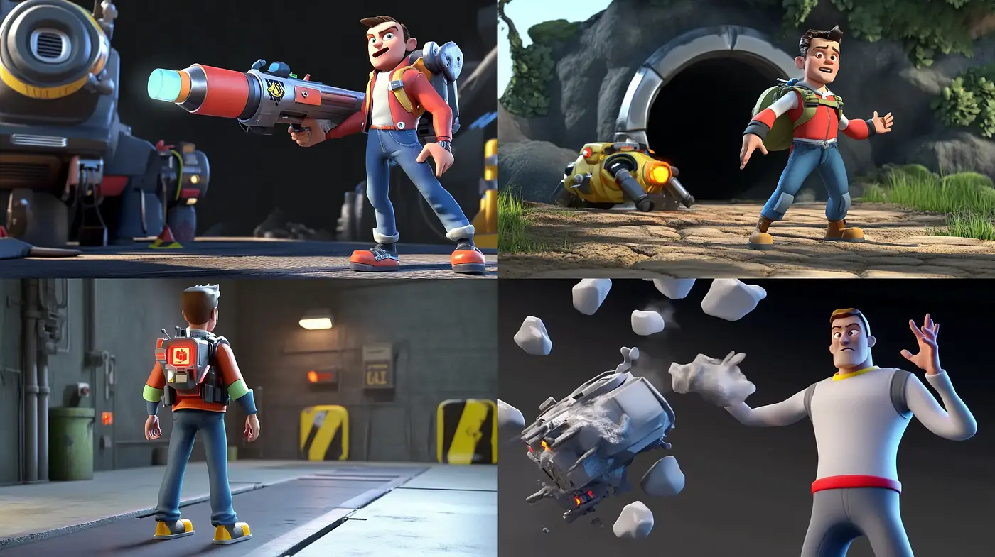 Animated Adventure: A Homage to 3D Animation with Lively Characters - Midjourney sref style