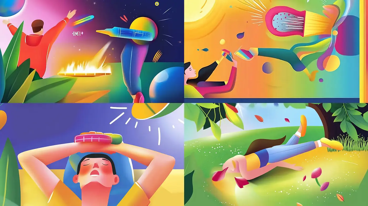 Surreal and Vibrant Dreamscapes: A Homage to Optimistic Futurism - Midjourney sref style