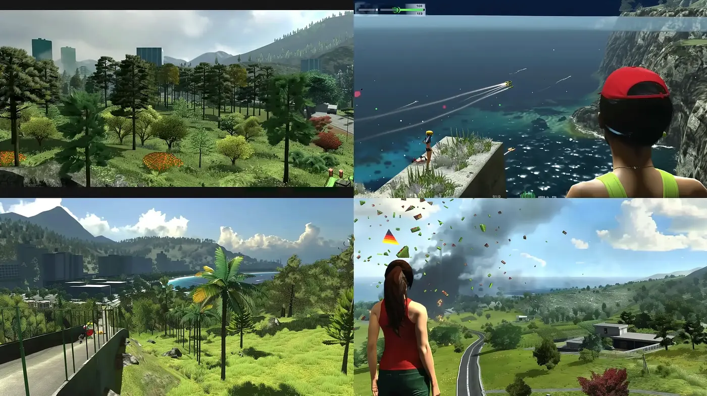 Lush Verdant Vistas: A Synthesis of Freshness and Technicolor Dreamscapes - Midjourney sref style