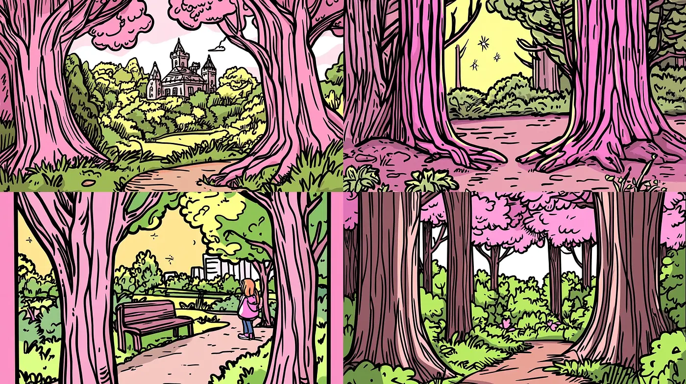Picturesque Comic Book Narrative with Vivid Storybook Appeal - Midjourney sref style