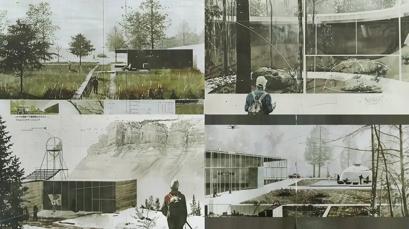 Contemporary Architectural Illustrations with a Minimalistic Approach - Midjourney sref style