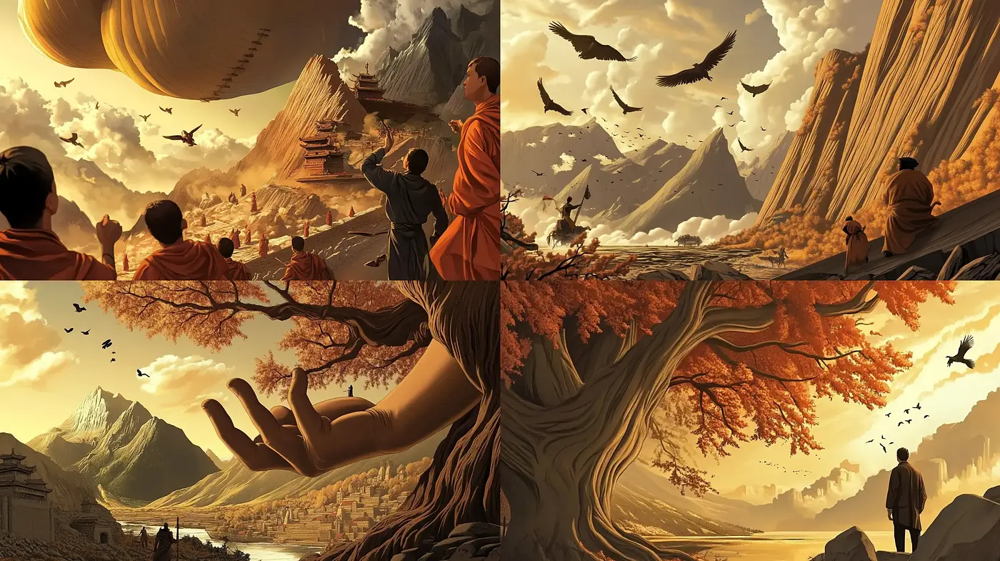 Ethereal Golden Hour Vistas: A Homage to Serene Storybook Realism - Midjourney sref style