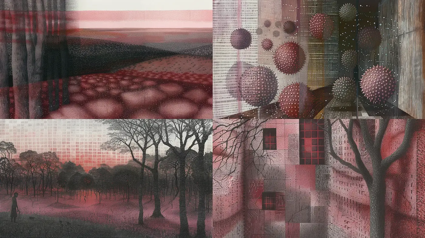 Ethereal Twilight Hues and Textural Ambiance - Midjourney sref style