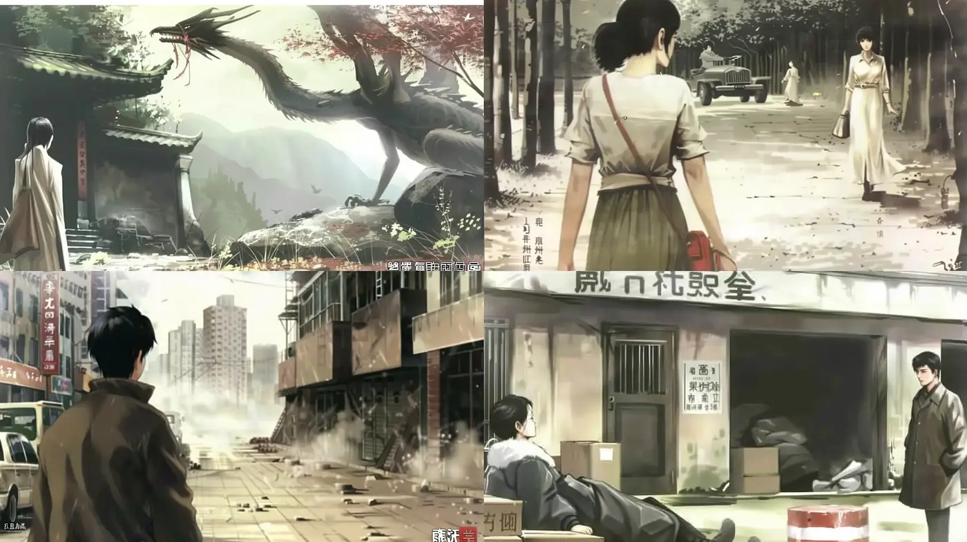Timeless Echoes of a Sepia-Toned Saga - Midjourney sref style