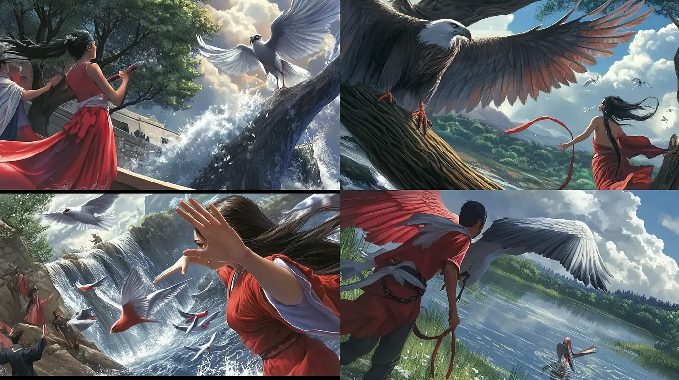 Ethereal Nature-Inspired Vivid Storybook Illustrations - Midjourney sref style