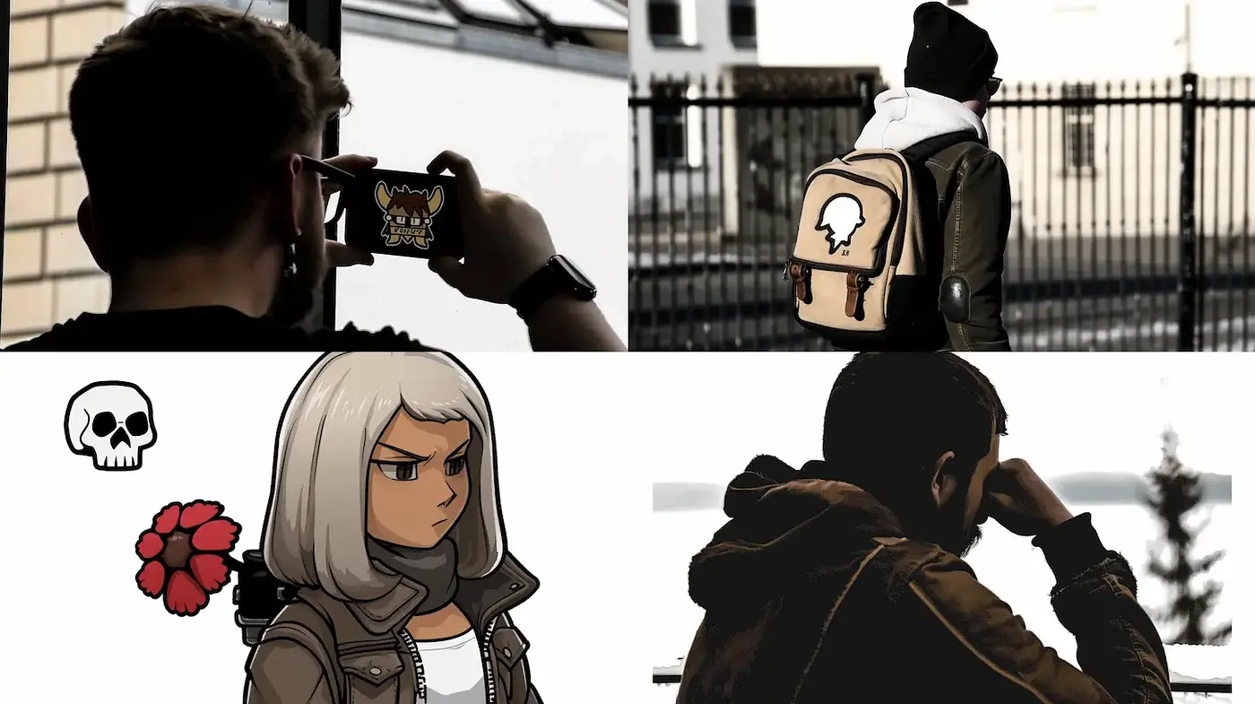 Eclectic Fusion of Urban Edginess and Cartoon Aesthetics - Midjourney sref style