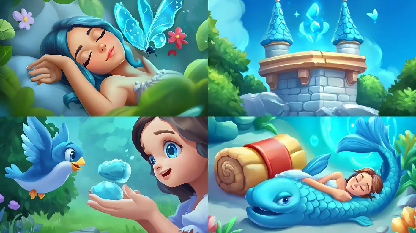 Enchanted Dreamscape: A Whimsical and Serene Illustration Style - Midjourney sref style