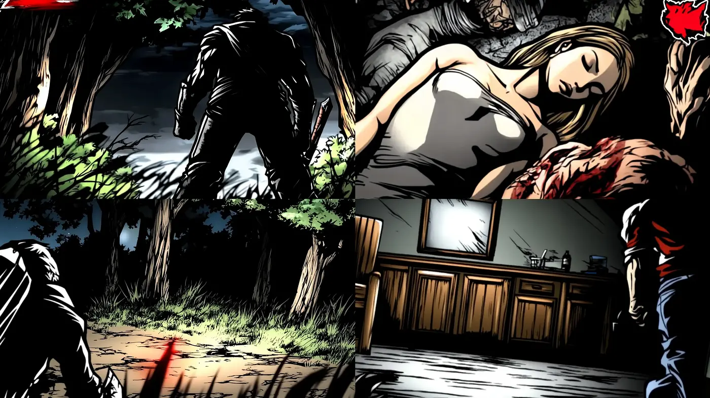 Nocturnal Graphic Novel Ambience - Midjourney sref style