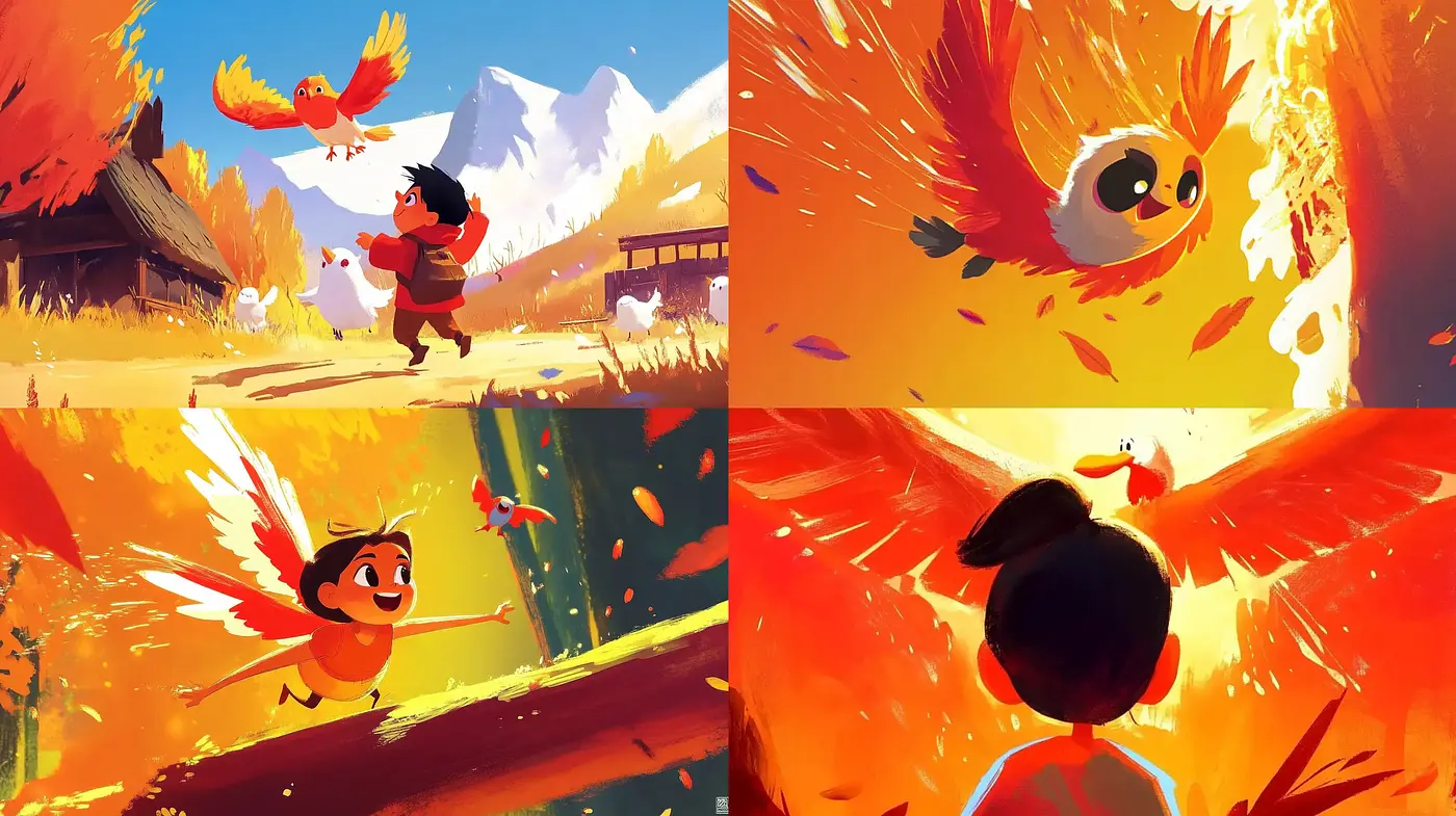 Warm and Vivid Animation-Inspired Imagery with Expressionist Tendencies - Midjourney sref style