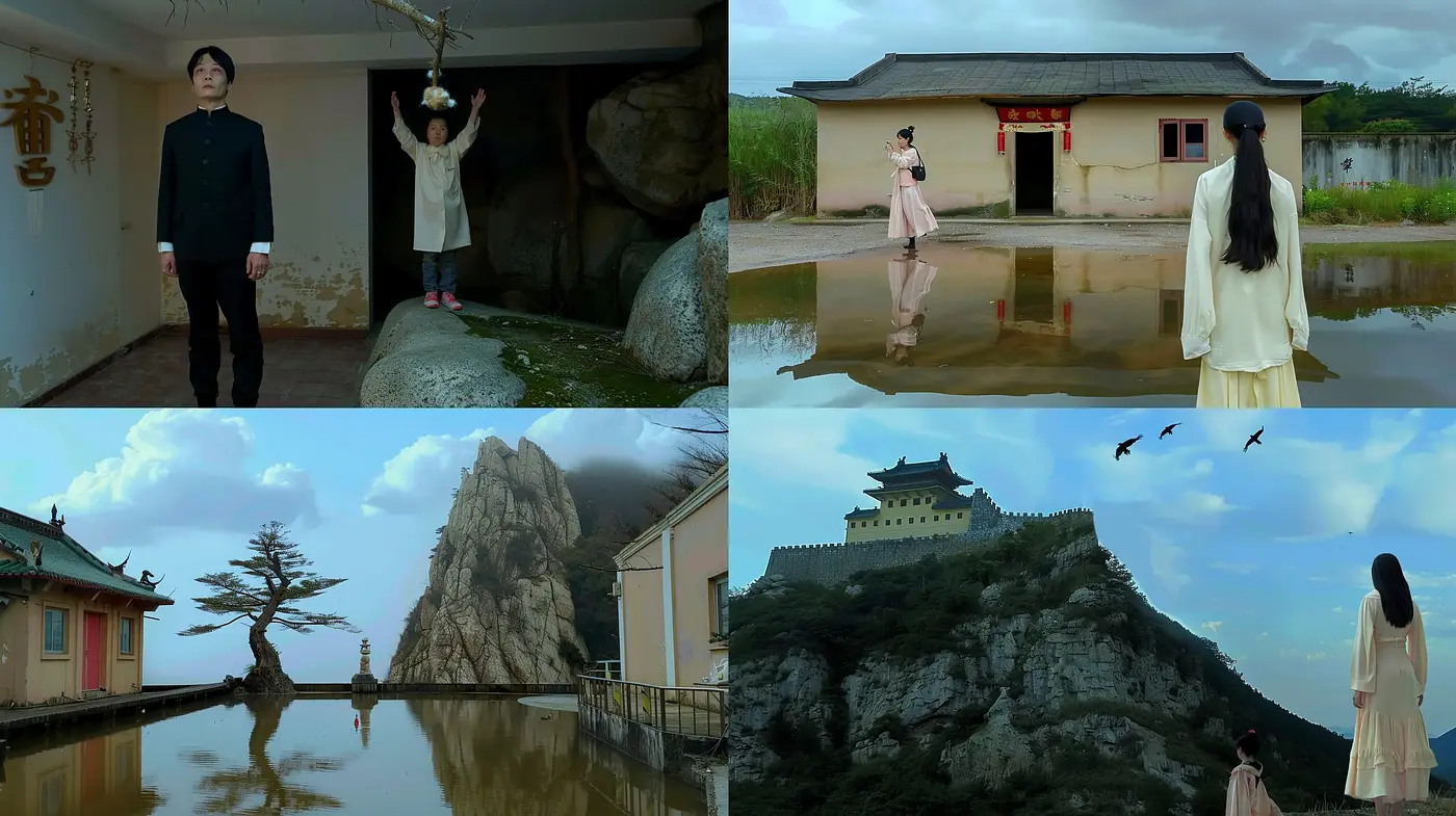 Serene Eastern Tableaus with a Cinematic Essence - Midjourney sref style