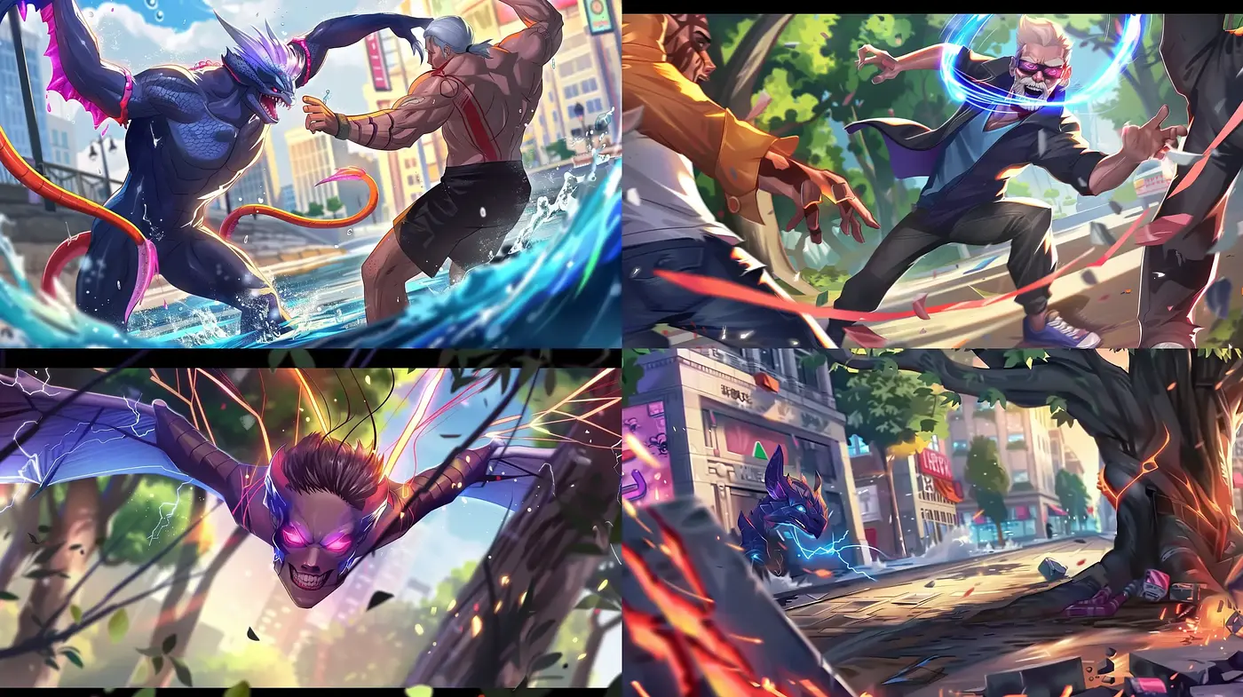 Dynamic Comic-Inspired Action Renderings - Midjourney sref style